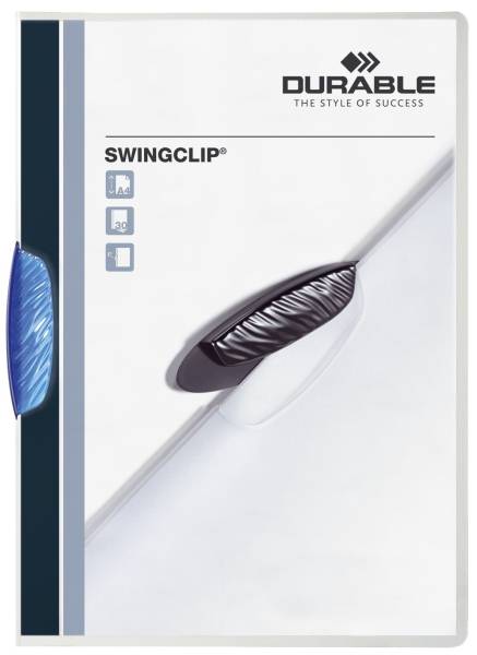 Klemm Mappe SWINGCLIP 30 Blatt, blau®