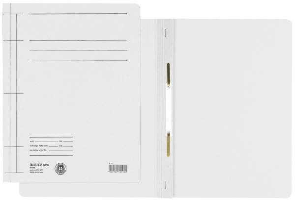 LEITZ Schnellhefter A4 weiß 30000001 Karton 250g