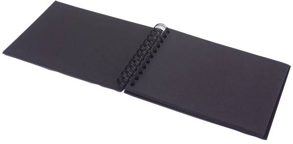 RÖSSLER Fotospiralbuch SOHO 19,5x14,5cm schwarz 1329452700 40Seiten