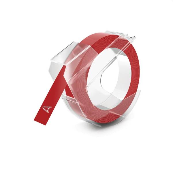 DYMO Prägeband glänzend rot 520102 9mm 3m