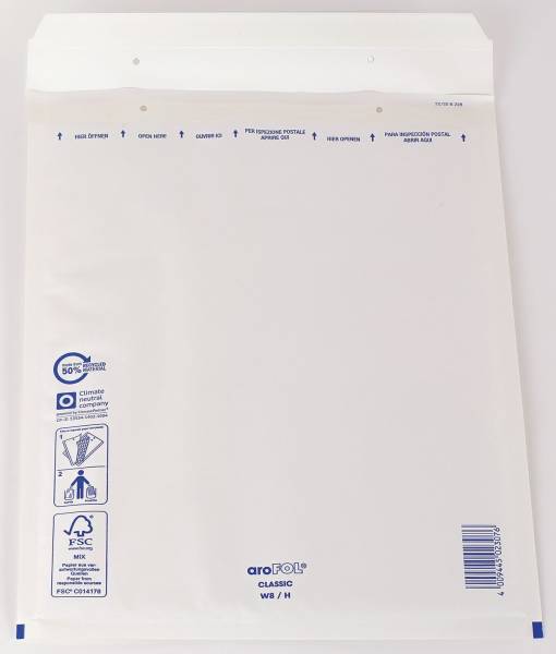 Luftpolstertaschen Nr 8, 270x360 mm, weiß, 10 Stück