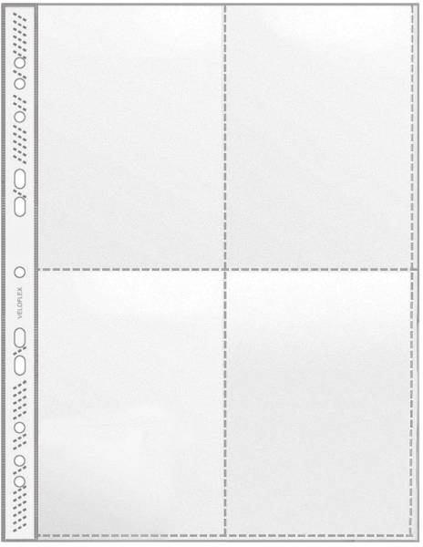 Sammelhülle A4, 4 tlg , Pack 100 Stück