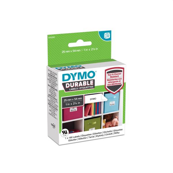 DYMO Thermoetikette 160ST perm. weiß 2112283 25x54mm perm.
