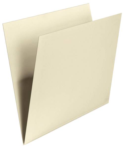 Einstellmappe mit Schreibrand chamois, Kraftkarton, 180 g qm