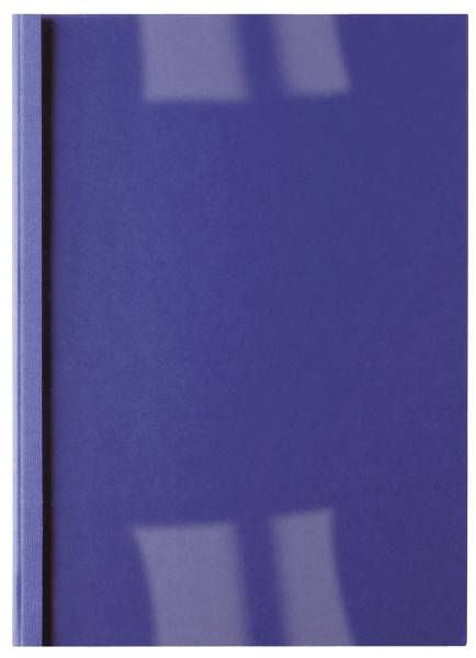 Thermomappe Lederoptik A4, 4 mm 40 Blatt, blau, 100 Stück