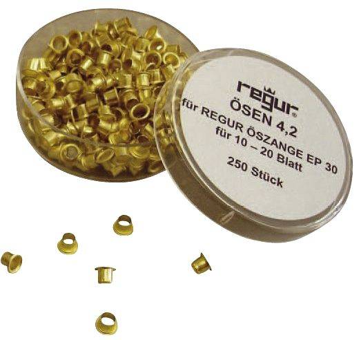 DR. GOLD Ösen 250ST messing RÖ-4,2 REGUR