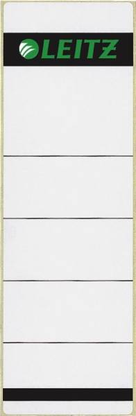 1642 Rückenschilder Papier, kurz breit, 100 Stück, hellgrau