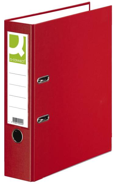 Q-CONNECT Ordner PP A4 80mm rot KF18727/15063366000