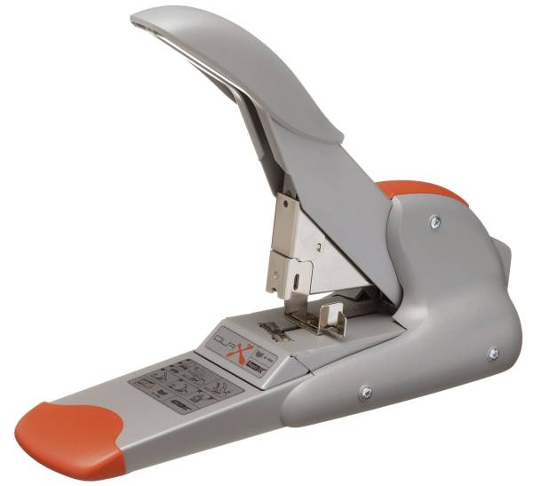 RAPID Blockheftgerät Duax silber/orange 21698301 170 Blatt Flachheftung