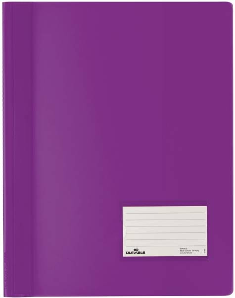 Schnellhefter DURALUX A4 überbreit, transluzente Folie, lila®