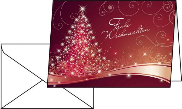 SIGEL Weihn.Design Karte A6 25+25 DS019 Christmas Swing