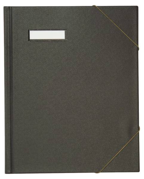 Umlaufmappe colors, Karton, mit PVC Folie veredelt, A4, schwarz
