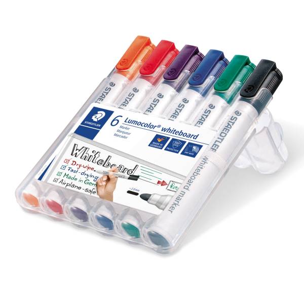 Board Marker Lumocolor 351 whiteboard marker, Box mit 6 Farben®