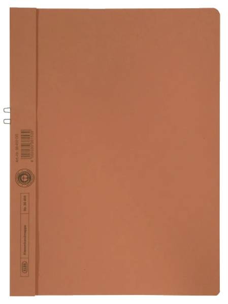 Klemmmappe, Manilakarton (RC), 250 g qm, für 10 Blatt A4, orange