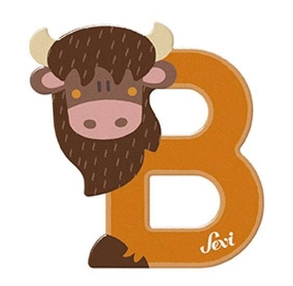 TRUDI Tierbuchstaben 10cm Bison SEVI 83002/81602