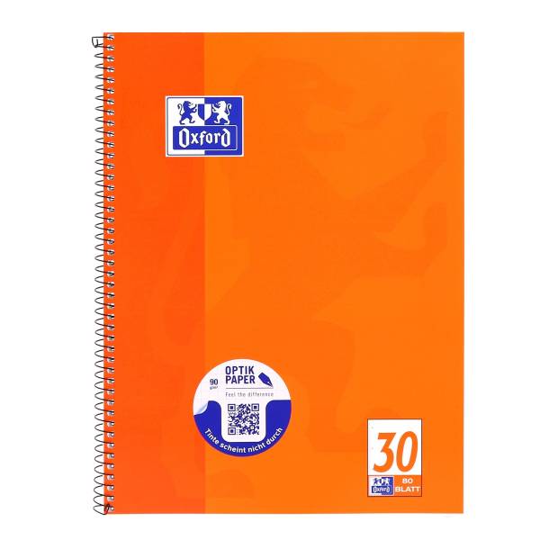 Collegeblock Lin 30 A4+, 80 Blatt, 90 g qm, 4 fach Lochung