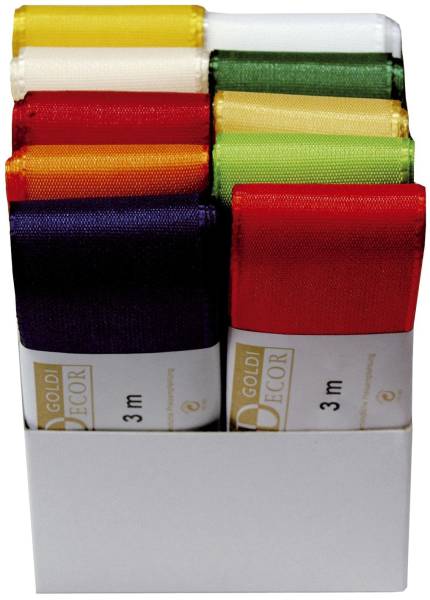 Basic Taftband 40 mm x 3 m, farbig sortiert