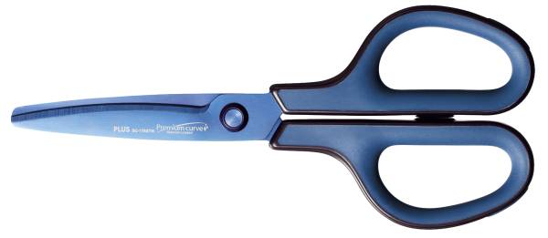 PLUS JAPAN Schere Fitcut Curve dunkelblau 35057 Premium Titanium