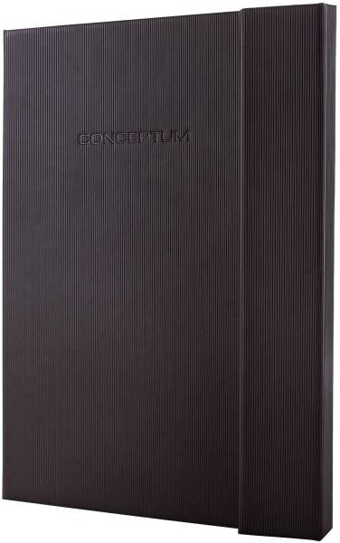 Notizbuch ca A4, kariert, 194 Seiten, schwarz, Hardcover®