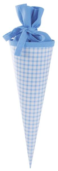 KARO Schultüte 35cm Karo blau 93013