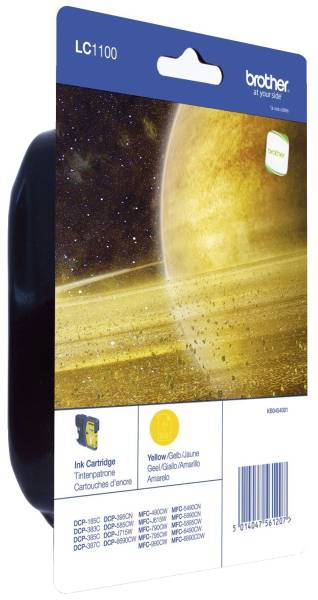 BROTHER Inkjetpatrone yellow LC1100Y