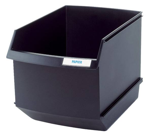 Papierkorb LOGO DRIVE, 25 Liter, schwarz