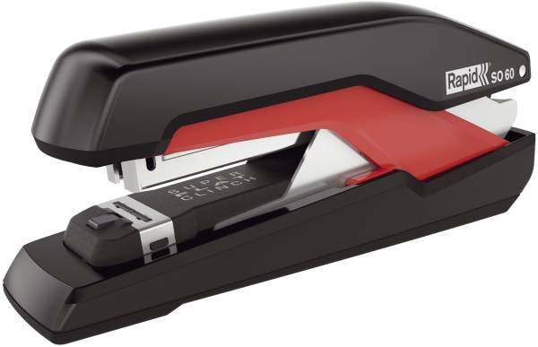 RAPID Heftgerät Supreme SO60 schwarz/rot 5000553 60 Blatt