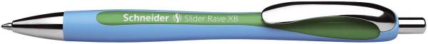 Kugelschreiber Slider Rave XB, grün (dokumentenecht)