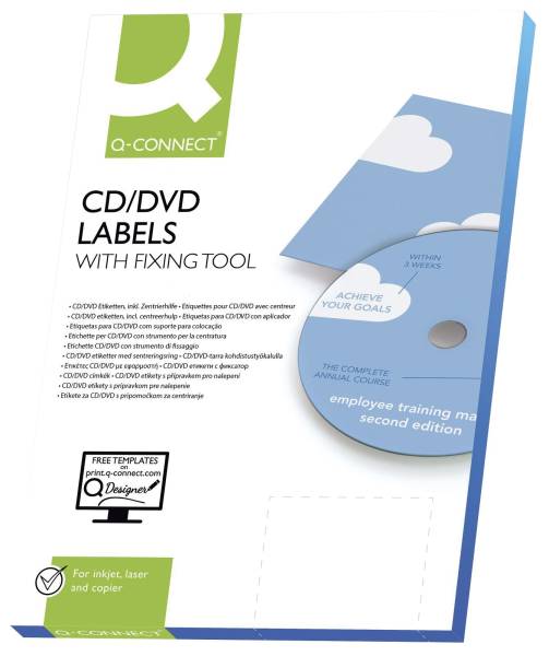 Q-CONNECT Universaletikett CD 116D 25BL KF01579