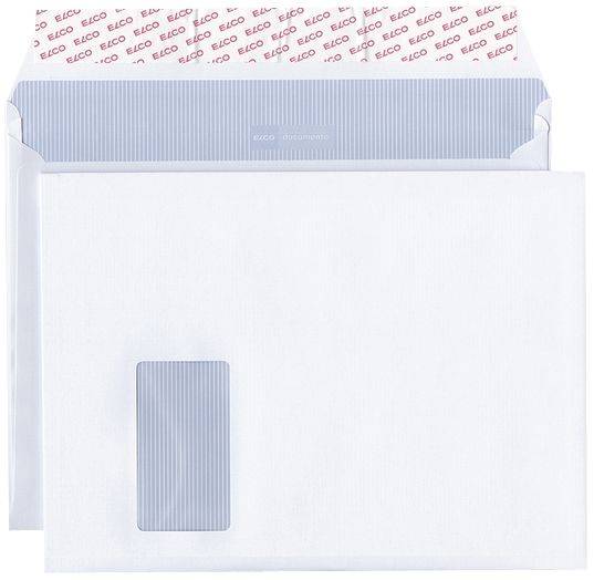 Versandtasche documento C4 plus 120g weiß Kraft mit Fenster