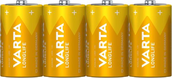 VARTA Batterie Longlife Mono D 04120101304 Pg4St 1.5V
