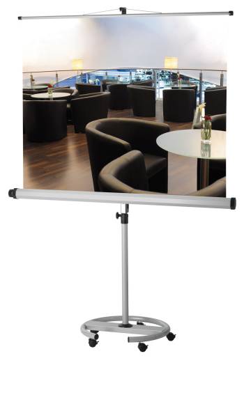 Stativleinwand Mobil 200 x 200 cm