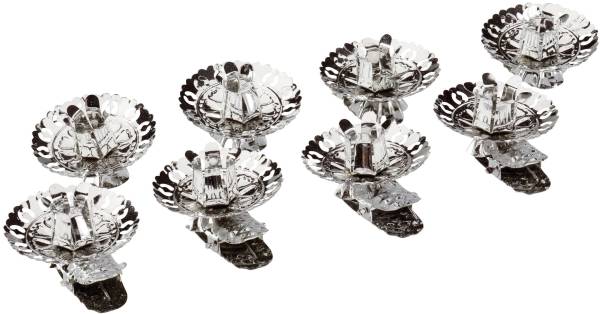 Riffelmacher Weihnachtsschmuck Christbaumkerzenhalter Ø 15 mm, silber, 10 Stück