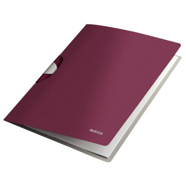 LEITZ Klemmmappe A4 PP granat rot 4165-00-28