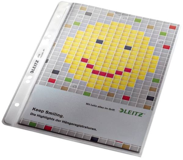 4725 Prospekthülle Premium mit Einreißschutz, A5, PP, genarbt, dokumentenecht, farblos