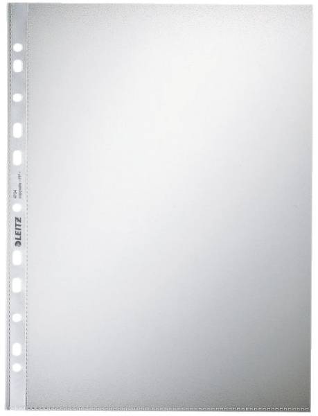 4704 Prospekthülle Standard, A4, PP, genarbt, 0,10 mm, dokumentenecht, farblos, 100 Stück
