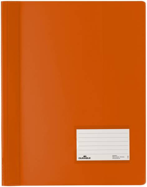 Schnellhefter DURALUX transluzente Folie, für A4 Überbreit, orange®