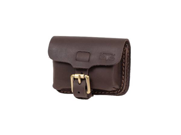 MIKA Gürteltasche S-Querformat dunkelbraun 28060422 Leder matt