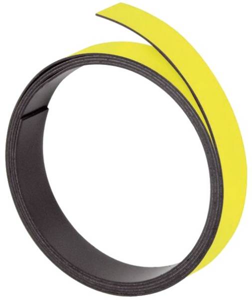 Magnetband, 100 cm x 15 mm, 1 mm, gelb