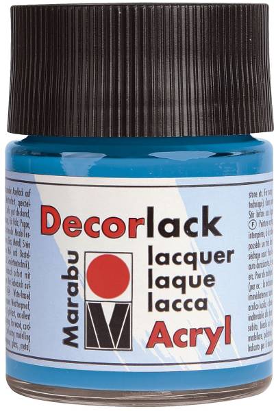 Decorlack Acryl, Cyan 056, 50 ml