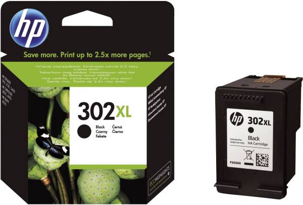 HP Inkjetpatrone Nr. 302XL schwarz F6U68AE