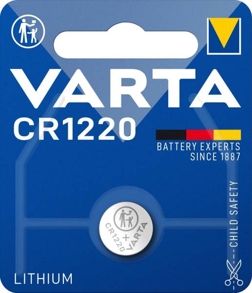 VARTA Knopfzellen-Batterie CR1220 1er 06220101401