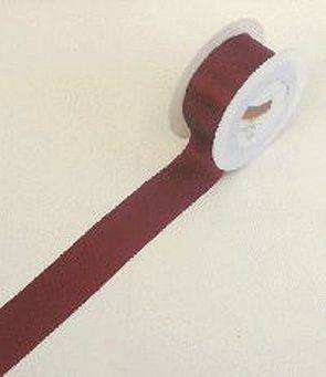 Doppelsatinband 40 mm x 25 m, weinrot
