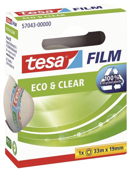 TESA Klebefilm 19mm 33m transparent 57043-00000-01 Eco & Clear