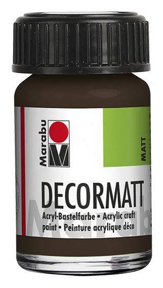 Decormatt Acryl, Dunkelbraun 045, 15 ml
