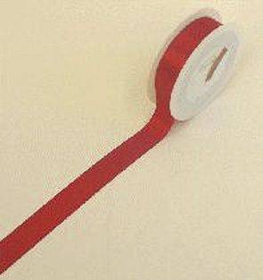 Doppelsatinband 25 mm x 25 m, rot