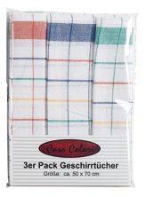Geschirrtuch Karo 50 x 70 cm, 3er Pack