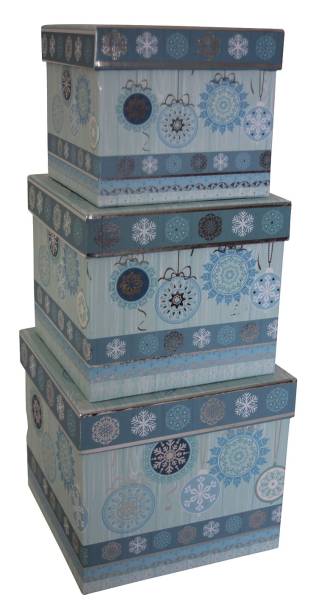 Weihn.Geschenkkarton 1441 3tlg Würfel