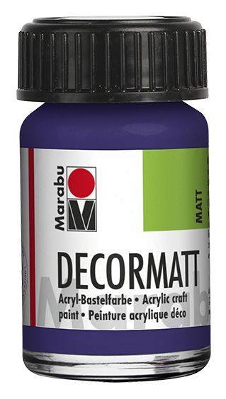 Decormatt Acryl, Violett dunkel 051, 15 ml