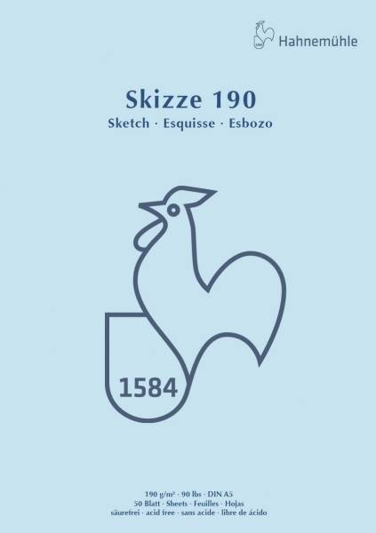 Skizzenblock A5 190 g qm 50 Blatt
